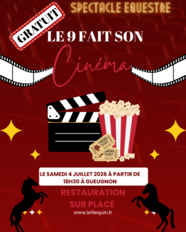 Affiche constellation familiale avec les chevaux